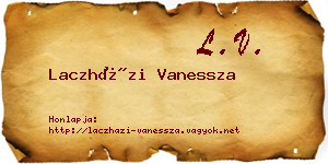 Laczházi Vanessza névjegykártya